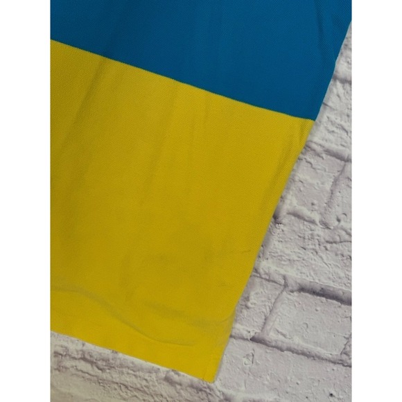 Polo Ralph Lauren Mens Golf Shirt Pique Fabric Size XL Color Block Short Sleeve‎ - Picture 10 of 11